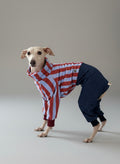 Stripes Polar and Denim Pet Pajamas (Cópia)