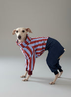 Stripes Polar and Denim Pet Pajamas (Cópia)