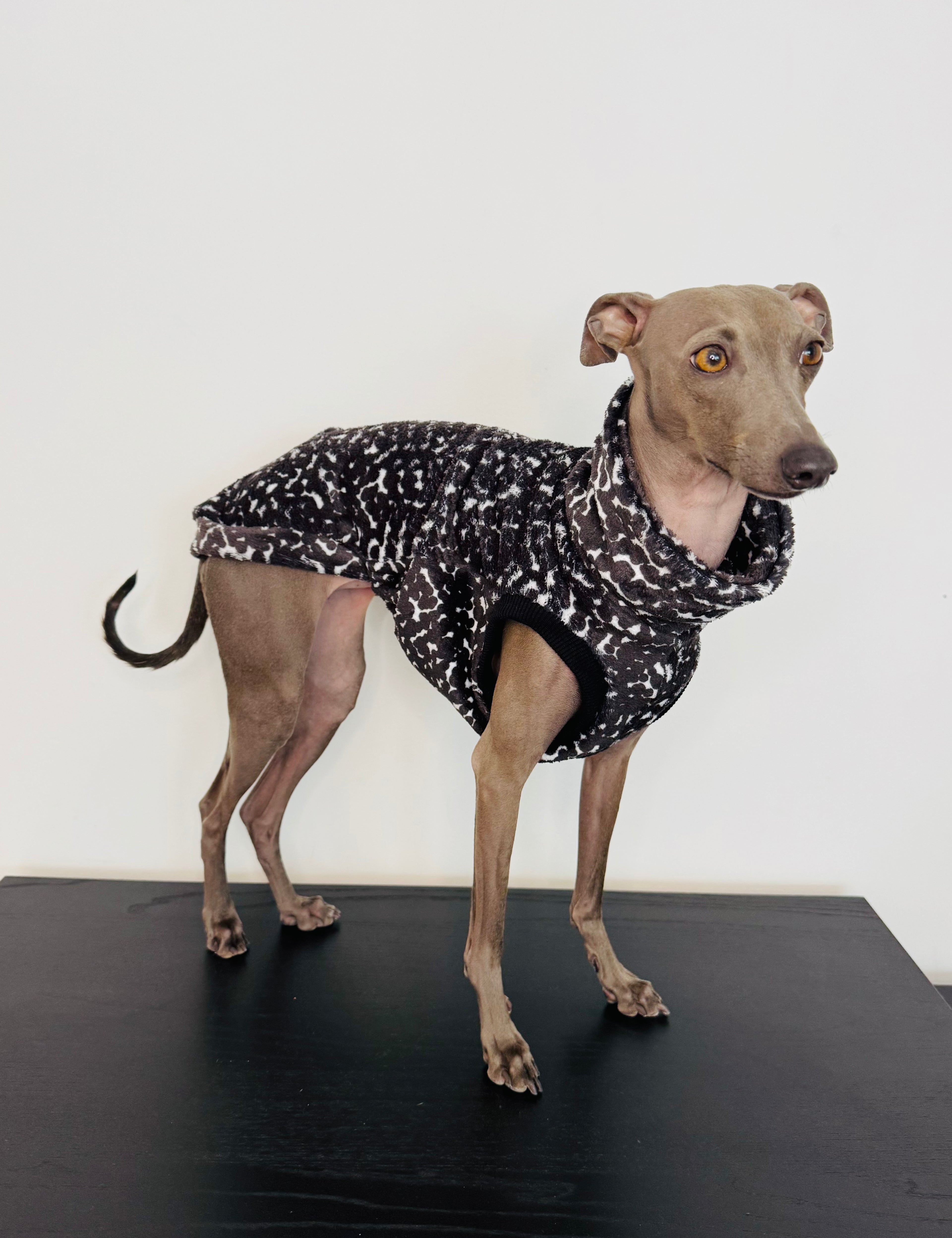 Black and White Polar Vest